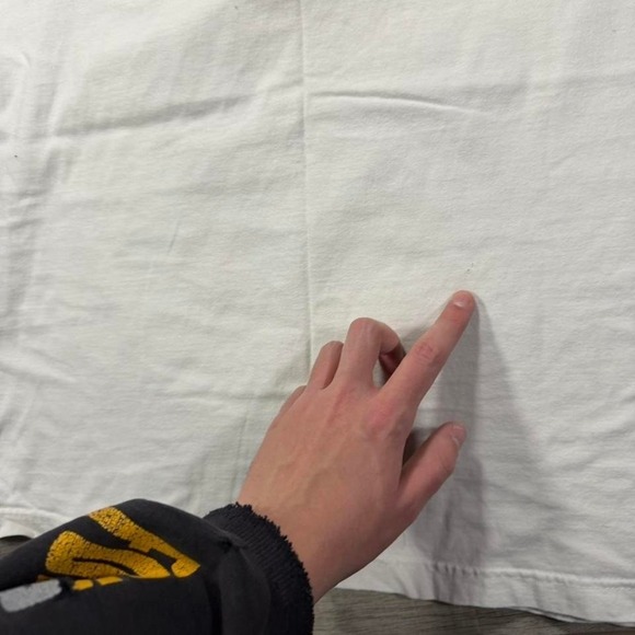 Vintage 90s just married, obscure, white and multicolor tropical graphic Tee XL - Picture 5 of 7